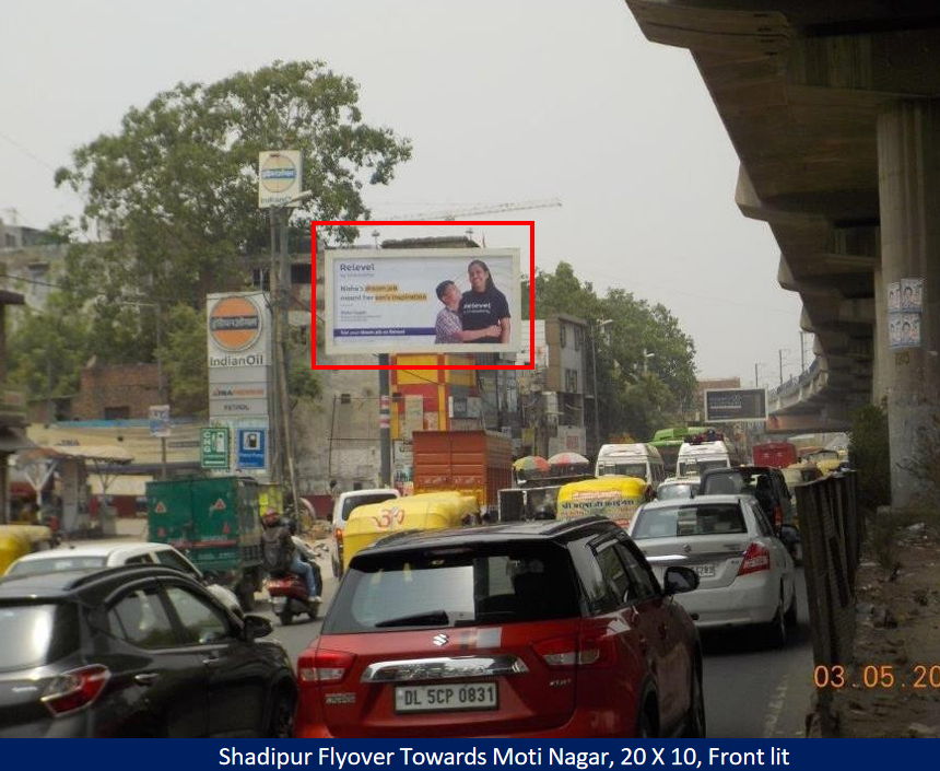 Delhi - Shadipur Flyover Towards Moti Nagar