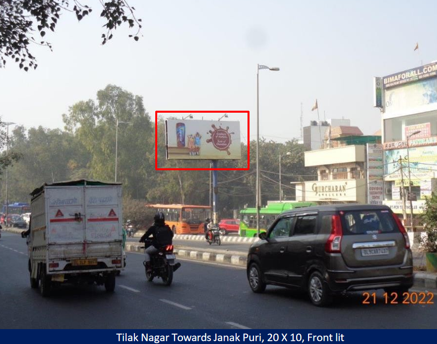 Delhi - Tilak Nagar Towards Janak Puri